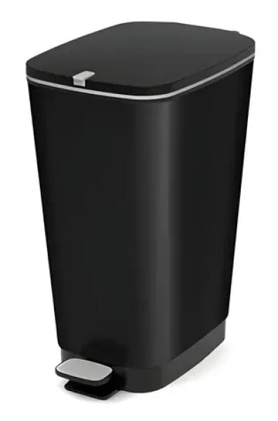 Curver CHIC Bin L čierna / Odpadkový kôš / veľkosť L / klasický design (272259)