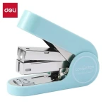 DELI Zošívačka LonGreen Easy svetlo modrá / Mini / 25 listov / 24/6 26/6 / 50 spôn / recyklovaný plast (D395534)