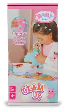 Zapf Creation BABY born Bábika Glam UP Sparkle ružová
