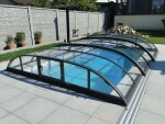 Alukov Prestrešenie AZURE FLAT KOMPAKT pre bazén Compasspools Aqua Nova 53, vnútorný rozmer prekrytia: 3,25 m x 6,0 m