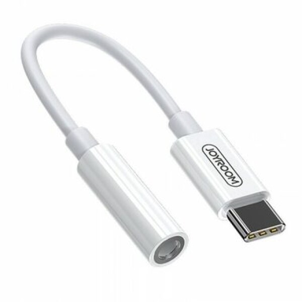 Joyroom SH-C1 Káblová redukcia z USB-C na 3.5mm jack (F) biela (6941237103376)