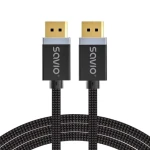 Savio CL-176 / Kábel DisplayPort / DisplayPort 1.4 / 3 m / M/M / pozlátené konektory (CL-176)