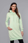 Dlouhá tepláková mikina v pistáciové barvě model 17793374 zielony M (38) - J.STYLE