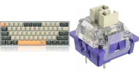 Redragon K606 Lakshmi hnedá s klávesmi A113 HP1 Panda / Herná klávesnica / mechanická / Outemu Red / USB / US