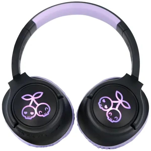 OTL Technologies Kuromi / Bezdrôtové detské slúchadlá / mikrofón / Bluetooth / LED podsvietenie / AUX (KU1526)