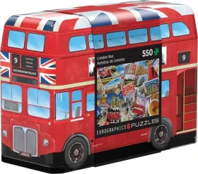 EUROGRAPHICS Puzzle v plechovej krabičke Londýnsky autobus