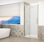 GELCO TRINITY GOLD dvere do niky ľavé, 1100 matné sklo, GT1211ML-G GT1211ML-G