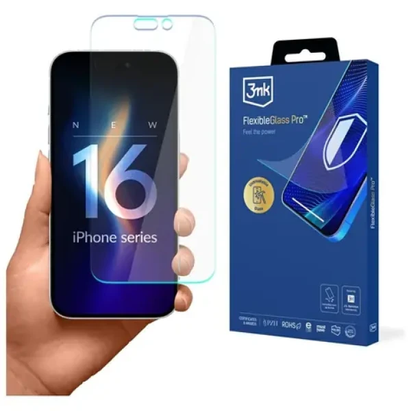 3mk FlexibleGlass Pro / Hybridné sklo / Apple iPhone 16 Pro (5903108661065)
