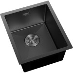 MEXEN - Trixo oceľový drez 1-bowl 370 x 440 mm, čierna HC 6412371000-70HC