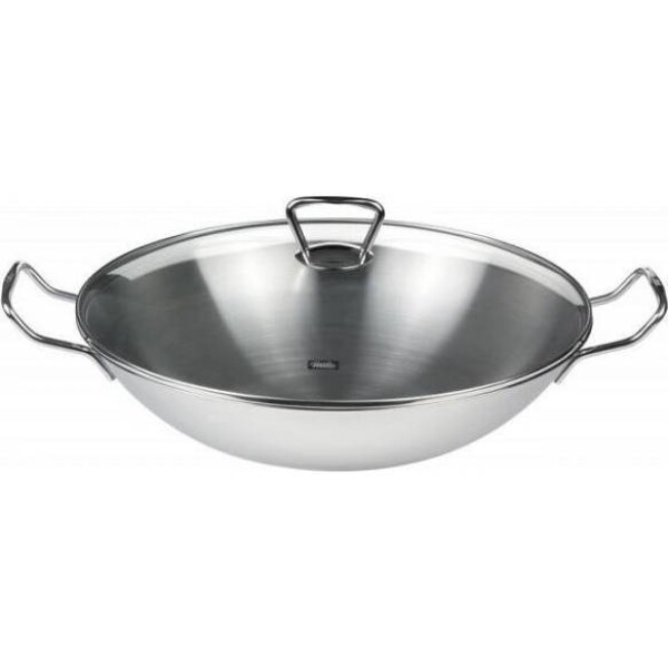 Pánev WOK nerezová se skleněnou pokrievkou – Ø 36 cm – Kunming - Fissler - Fissler