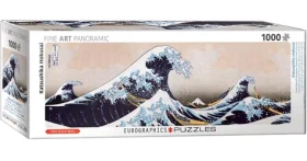 EUROGRAPHICS Panoramatické puzzle Veľká vlna pri pobreží Kanagawy