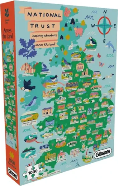 GIBSONS Puzzle National Trust: Po celej krajine