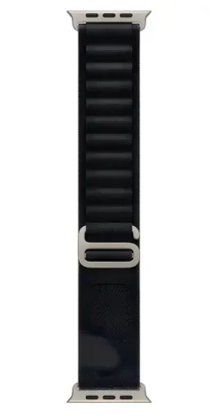 Apple Watch Alpine Loop 49mm čierna Natural Titanium / Športový pásik pre Apple Watch / M (MFTF4ZM/A)