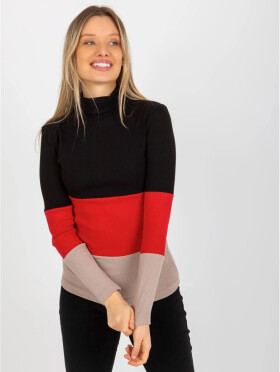 Dámska blúzka RV BZ 8465 1.93P Zmiešané farby - FPrice one size černá-červená-hnědá