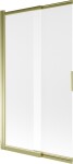 MEXEN - Fox 2-krídla posuvná vaňová zástena 100 x 150, dekor, zlatá 891-100-002-50-30