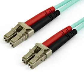 StarTech akvamarínová / Optický patch kábel / LC-LC / Multimode OM4 / Duplex / 10 m / LSZH (450FBLCLC10)