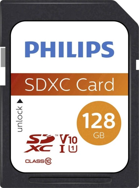 Philips SDXC 128 GB Class 10 UHS-I/U1 V10 (FM12SD55B/10)