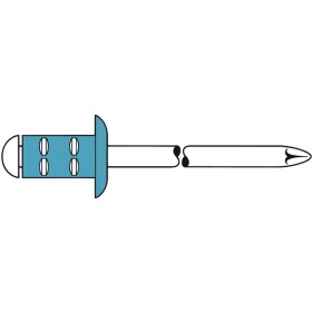 Gesipa 1433914 slepý nit (Ø x d) 4.8 mm x 10 mm nerezová ocel nerezová ocel nerezová ocel PolyGrip® 500 ks; 1433914