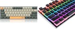 Redragon Redragon K606 Lakshmi Red switch (K606-OG&GY&BK) + A130 PBT Doubleshot Keycaps (A130Black)