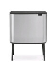 Brabantia Bo Touch Odpadkový kôš na triedený odpad 11 + 23 L matná strieborná / 54 x 68 x 31.2 cm (31 62 27)