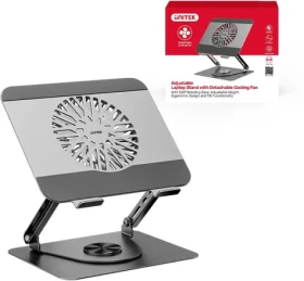 Unitek chladiaca podložka pod notebook otočná 360° / Chladiaca podložka / pre notebooky 8-17,3" (OT1098AGY01)
