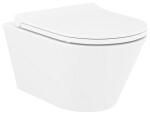 SAPHO - AVVA závesná WC misa, Rimless, 35,5x53cm, biela 100314