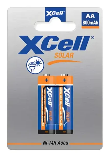 XCell Solar X550AA / Nabíjacie batérie / AA NiMH / 1,2 V / 800 mAh / 2 ks (149447)
