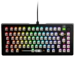 Glorious GMMK 3 Pre 75% barebone ISO čierna / herná 75% TKL / USB-C / bez spínačov / ISO layout / RGB / 1.4m (GLO-KB-GMMK3-PRO-75-BB-W-BLK-ISO)