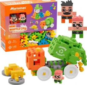 MARIOINEX Stavebnica Mini Waffle Smetiarske auto
