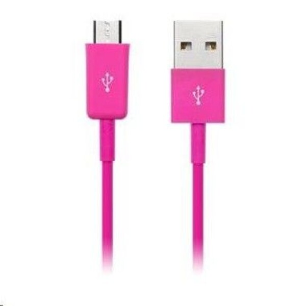 CONNECT IT CI-574 Colorz microUSB - USB kábel (M) - (M) 1m ružová (CI-574)