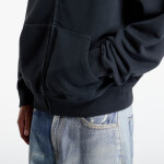 Mikina Palm Angels Big Neck Logo Zip Loose Hoodie Black/ Off White M