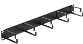 DeLock 19 Panel pre organizáciu káblov / Čierny (42496DE)