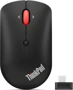 Lenovo ThinkPad USB-C čierna / Bezdrôtová myš / Blue Track / 2400 DPI / USB-C 2,4 GHz dongle / 1x AA batéria