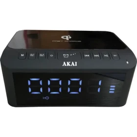 AKAI ACRB-1000 Rádiobudík šedá / Bluetooth 5.1 / 2x USB-A 1x AUX / 5W (4905192533663)