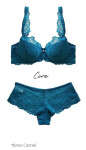 Dámska podprsenka M-3344/22 Cora Dark Turquoise - Mat 65E tyrkys