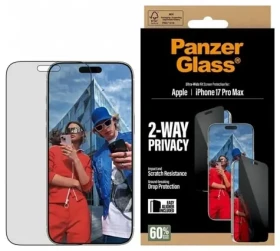 PanzerGlass Privacy Ochranné sklo pre Apple iPhone 17 Pro Max / s inštalačným rámčekom (PG75492)