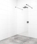 Sprchová zástena Walk-in 120 cm SAT vo farbe profilu čierna SATBWI120ZAVC SATBWI120ZAVC