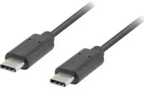 Lanberg CA-CMCM-10CU-0005-BK čierna / Kábel USB-C / USB-C (M) - USB-C (M) / 0,5 m (CA-CMCM-10CU-0005-BK)