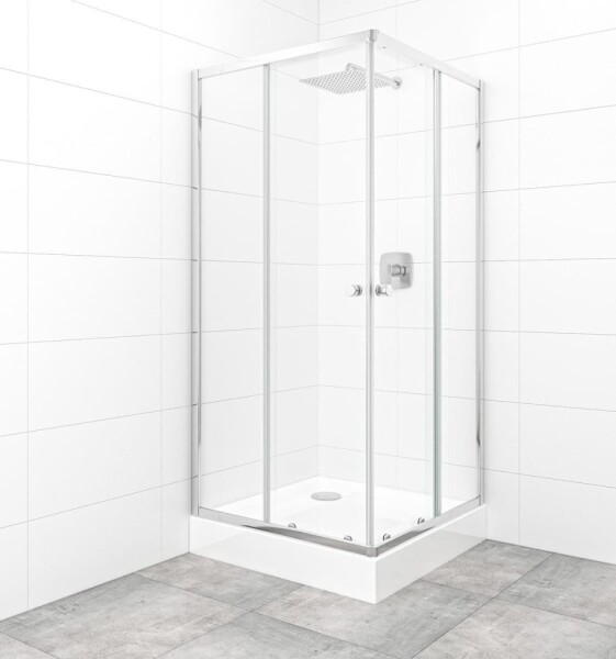 SAT - Set sprchovacieho kúta a vaničky, štvorec 90x90 cm Multi Basic SIKOBKMUQ90CRT SIKOBKMUQ90CRT