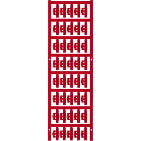 Weidmüller 1813200000 SFC 0/21 NEUTRAL RT ochranný štítok Druh montáže: prichytenie sponami Potlačiteľná plocha: 4.10 x 21 mm červená Počet markerov: 200 200 ks; 1813200000
