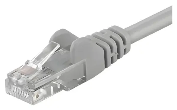 Goobay 68439 U/UTP Cat6 šedá / Patch kábel / 1 m / RJ-45 (68439)