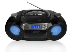 Blaupunkt BB31LED čierna / prenosné rádio / CD / USB / AUX / FM / 12W (BB31LED)