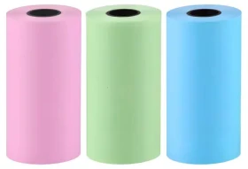HELMER kotúčiky pre tlačiareň TP01/TP02 / Etikety v kotúčoch / 55 x 25 mm / 3 ks / farebné (hlmtp01R3C)