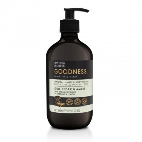 Baylis & Harding Prírodný krém na ruky a telo Goodness Oud/Cedar/Amber 500 ml