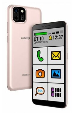 Aligator S5550 SENIOR 2+16GB ružovo-zlatá / EU distribúcia / 5.5 / 16GB / Android 11 GO (AS5550SENRG)