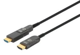 Manhattan optický HDMI kábel 70 m čierna / HDMI kábel / HDMI - Micro HDMI / 4K 60Hz / HDCP 2.2 / 18 Gbit / s (355544)