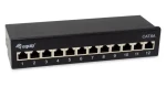 Equip čierna / Patch panel / 12x RJ45 / Cat6a / Tienený / 500 MHz / Desktop (326622)