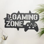 Veselá Stena Samolepka Gaming zone Farba: fialová, Veľkosť: 60 x 36 cm