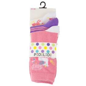 Ponožky děvčenské- 3pack, Pidilidi, PD0127, Holka - 35-37