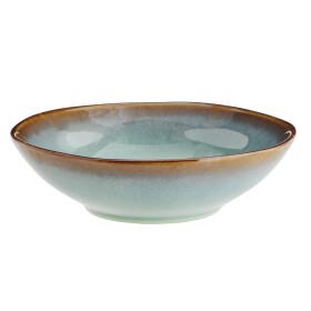 MADAM STOLTZ Kameninová miska Green Reactive Glaze Large